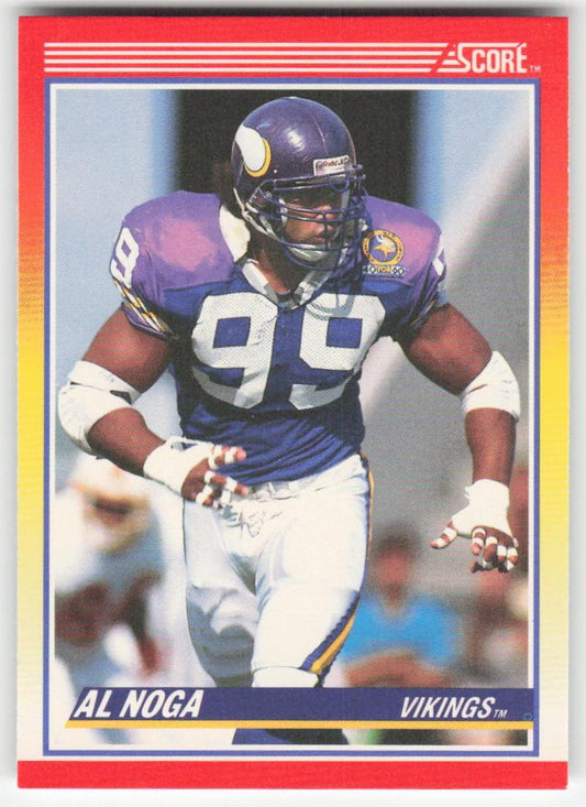 1990 Score #278 Al Noga Minnesota Vikings Rookie FB1-633