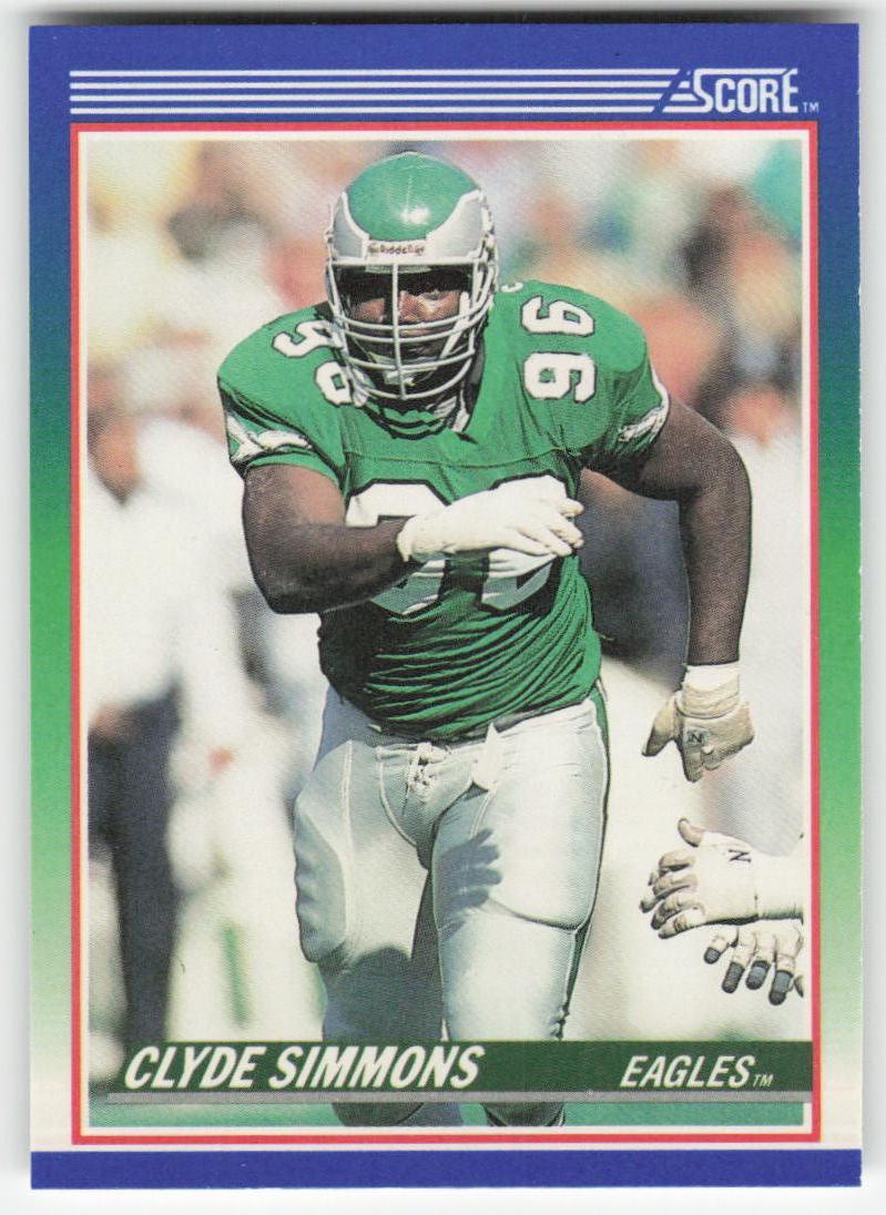 1990 Score #106 Clyde Simmons Philadelphia Eagles FB1-634