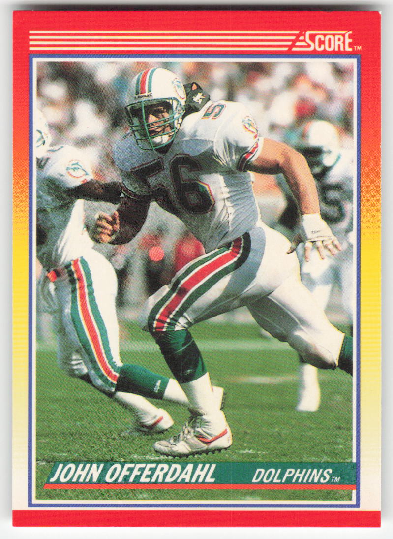 1990 Score #235 John Offerdahl Miami Dolphins FB1-637