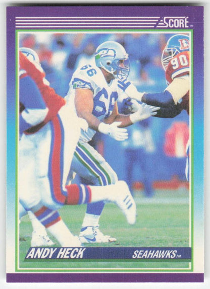 1990 Score #160 Andy Heck Seattle Seahawks FB1-639