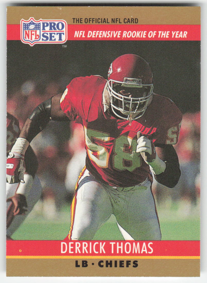 1990 Pro Set #6 Derrick Thomas Kansas City Chiefs FB1-650