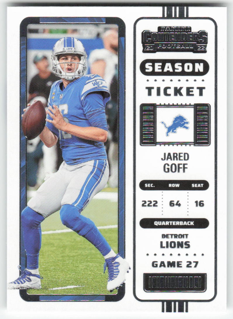2022 Panini Contenders #34 Jared Goff Detroit Lions FB1-655