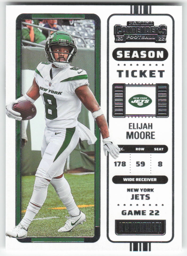 2022 Panini Contenders #91 Elijah Moore New York Jets FB1-656
