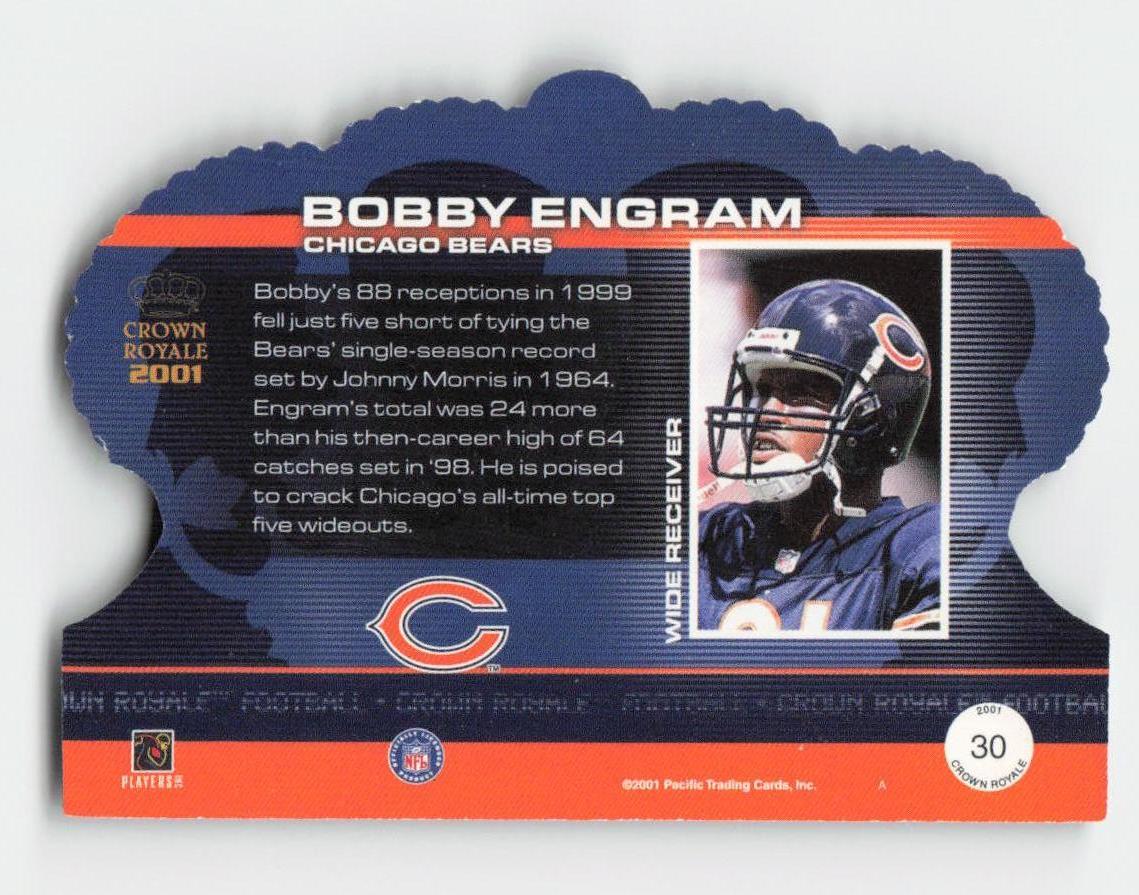 2001 Pacific Crown Royale #30 Bobby Engram Retail Chicago Bears FB1-706
