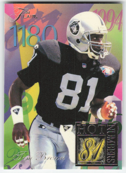 1994 Ultra #3 Tim Brown Flair Hot Numbers Los Angeles Raiders FB1-715
