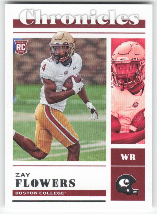 2023 Panini Chronicles Draft Picks #18 Zay Flowers Boston College Eagles FB1-723