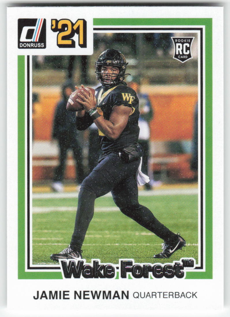 2021 Panini Chronicles Draft Picks #47 Jamie Newman Wake Forest FB1-726