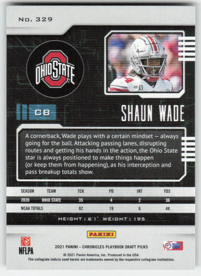 2021 Panini Chronicles Draft Picks #329 Shaun Wade Ohio State Buckeyes FB1-729