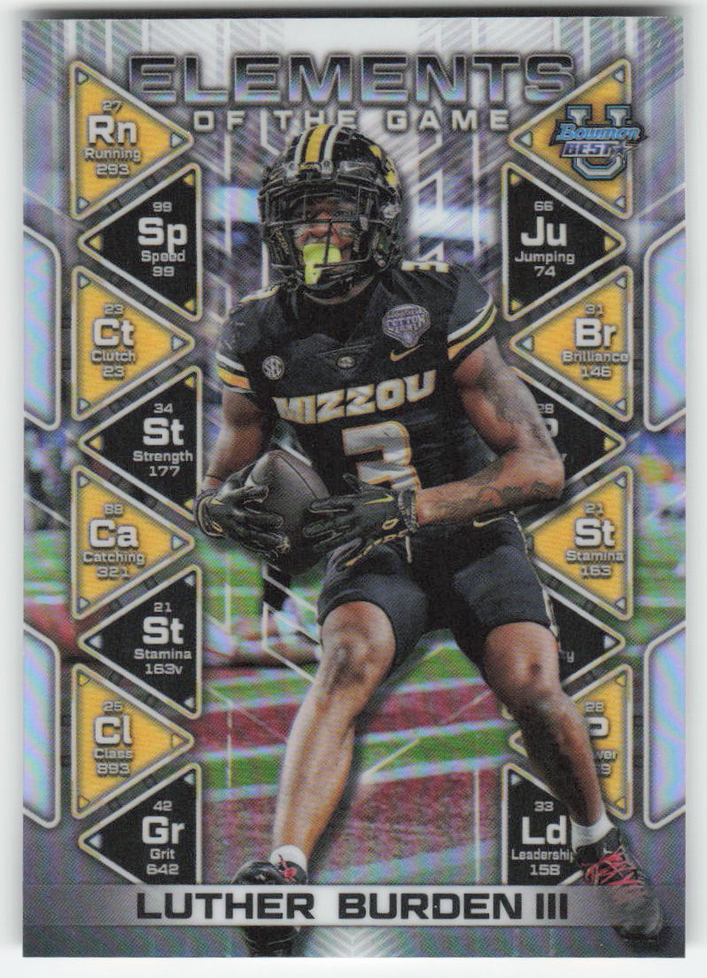 2024 Bowman Best U #EG-1 Luther Burden III Elements Game FB1-734