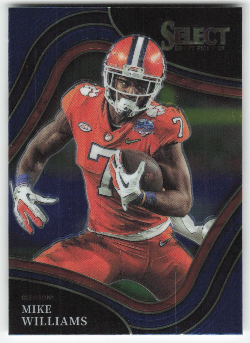 2022 Panini Select Draft Picks #187 Mike Williams Blue Retail Clemson FB1-735