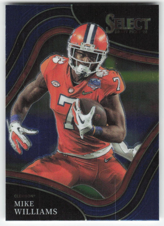 2022 Panini Select Draft Picks #187 Mike Williams Blue Retail Clemson FB1-735