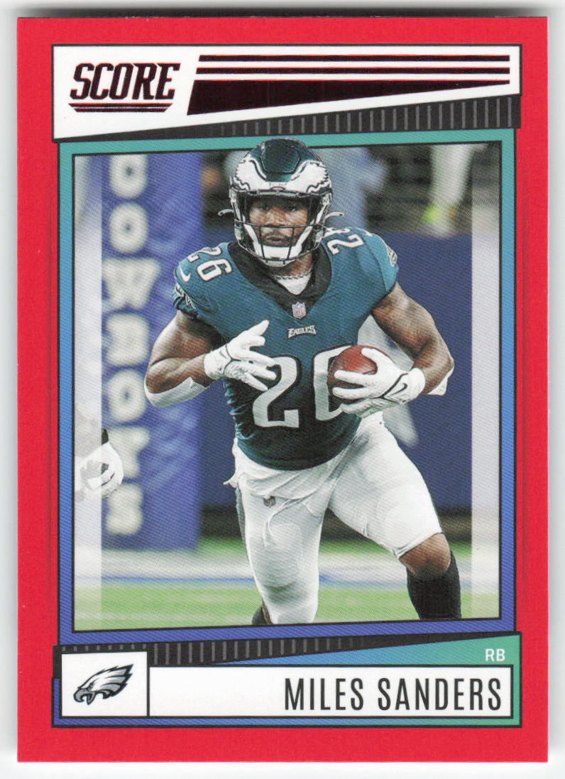 2022 Score #245 Miles Sanders Red Philadelphia Eagles FB1-746