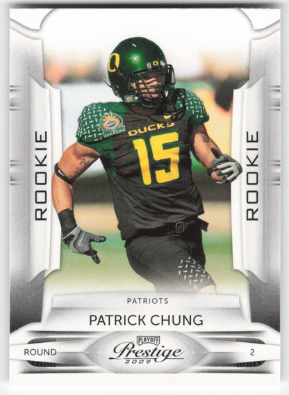 2009 Playoff Prestige #185 Patrick Chung New England Patriots Rookie FB1-752