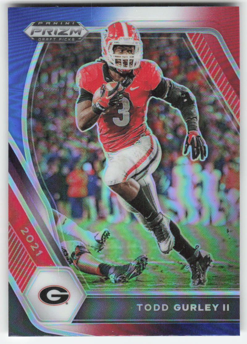 2021 Panini Prizm Draft Picks Collegiate #85 Todd Gurley Red White Blue FB1-762