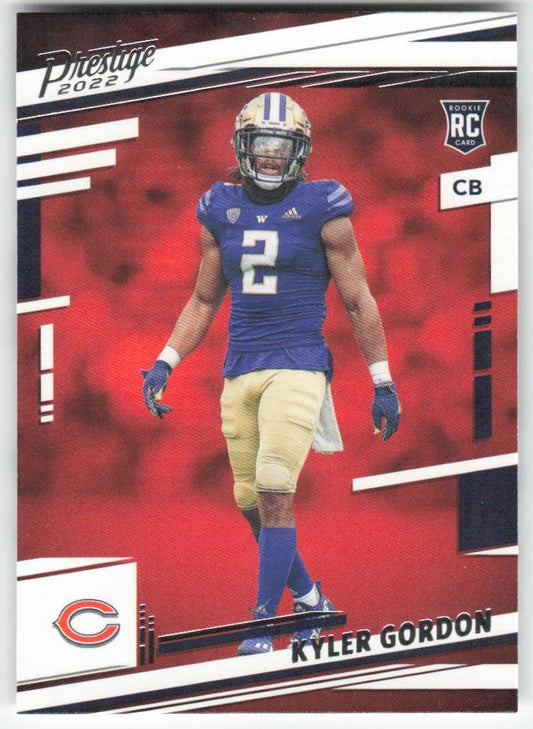 2022 Panini Prestige #335 Kyler Gordon Chicago Bears Rookie FB1-767