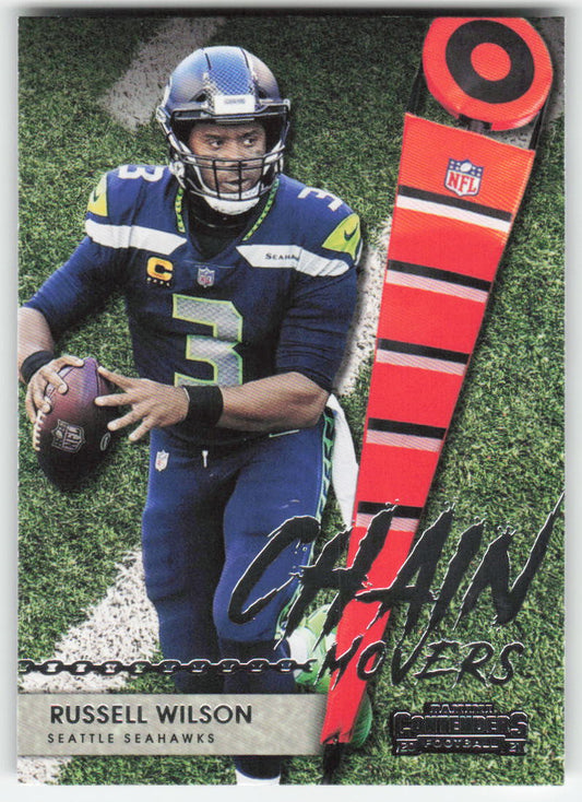 2021 Panini Contenders #CM-RWI Russell Wilson Chain Movers Seahawks FB1-768