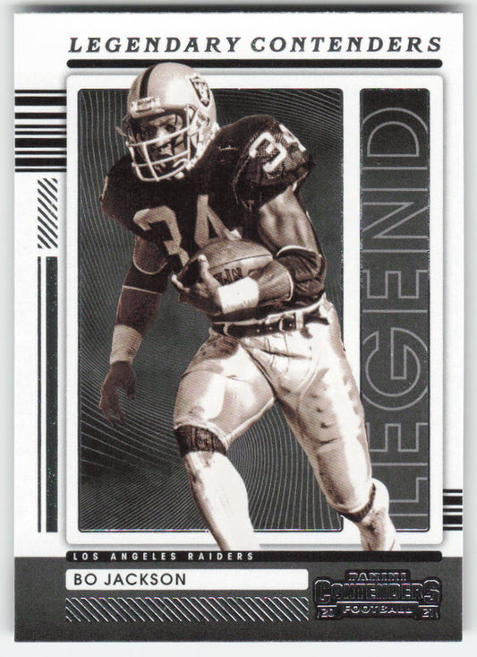 2021 Panini Contenders #LGD-BJA Bo Jackson Legendary Contenders Raiders FB1-770