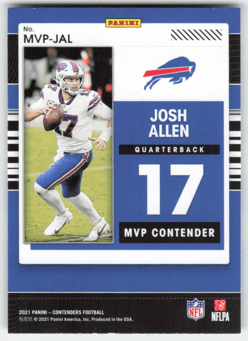 2021 Panini Contenders #MVP-JAL Josh Allen MVP Contenders Buffalo Bills FB1-781
