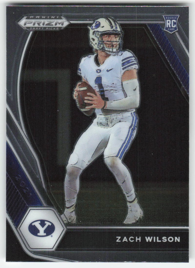 2021 Panini Prizm Draft Picks Collegiate #105 Zach Wilson BYU Cougars FB1-788