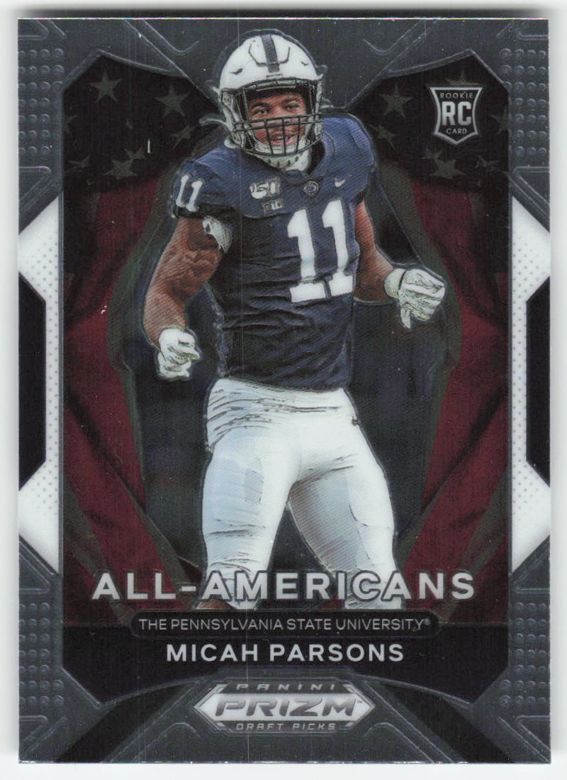 2021 Panini Prizm Draft Picks Collegiate #188 Micah Parsons Penn State FB1-790