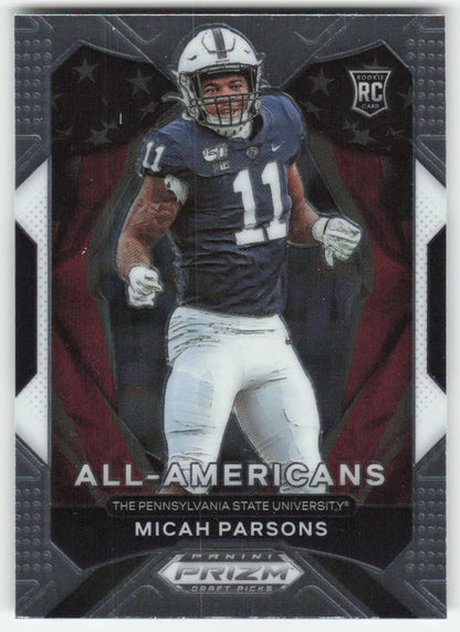 2021 Panini Prizm Draft Picks Collegiate #188 Micah Parsons Penn State FB1-790