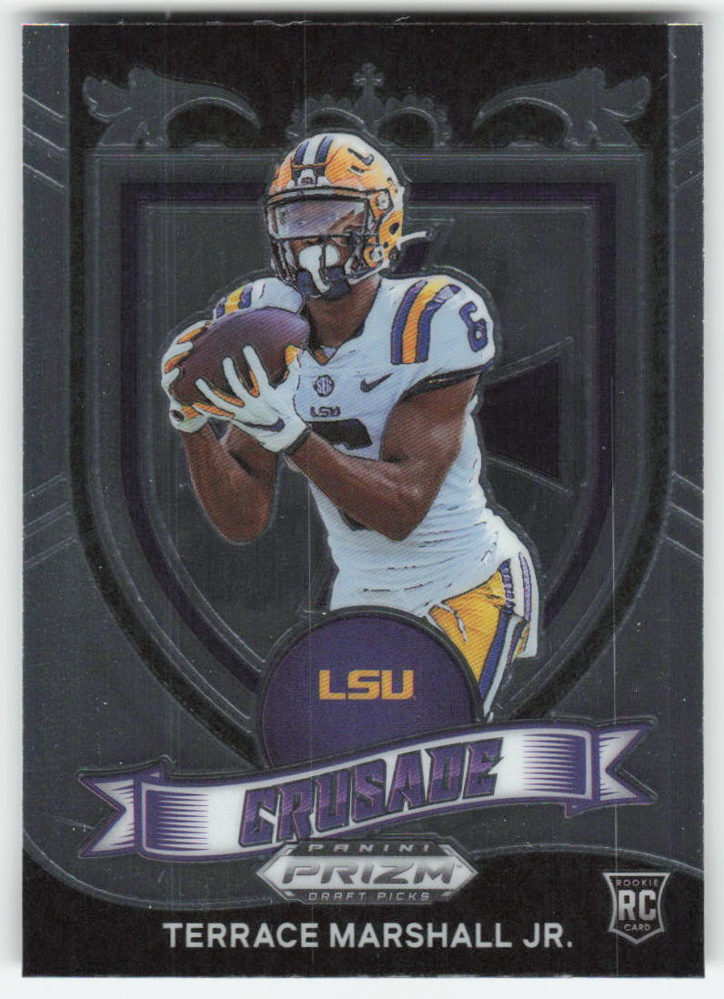 2021 Panini Prizm Draft Picks Collegiate #180 Terrace Marshall Jr. LSU FB1-791