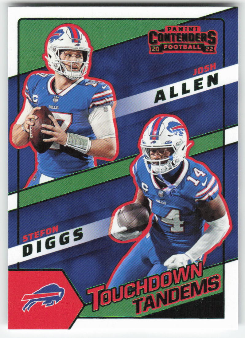2022 Panini Contenders #TDT-BUF Allen / Diggs Touchdown Tandems Bills FB1-797