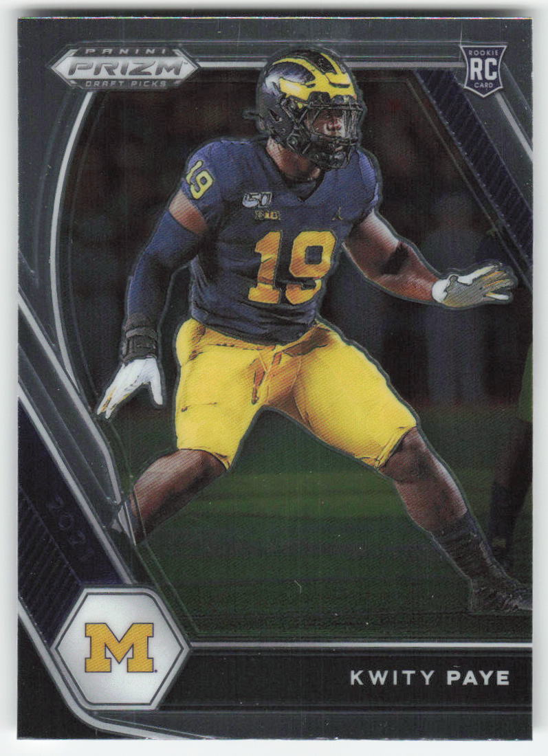 2021 Panini Prizm Draft Picks Collegiate #145 Kwity Paye Michigan FB1-800