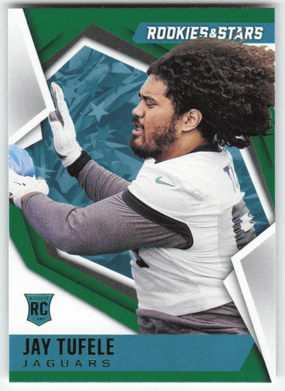 2021 Panini Rookies & Stars #177 Jay Tufele Green Jaguars Rookie FB1-803