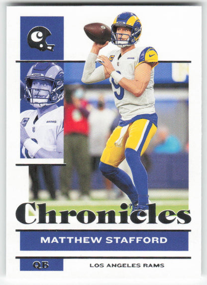2021 Panini Chronicles #45 Matthew Stafford Los Angeles Rams FB1-807