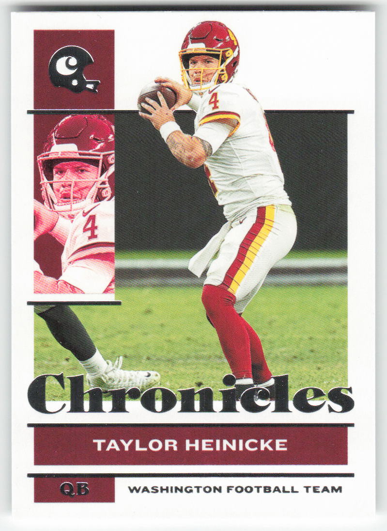 2021 Panini Chronicles #95 Taylor Heinicke Washington Football Team FB1-811