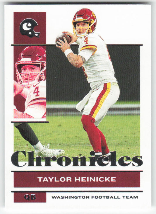 2021 Panini Chronicles #95 Taylor Heinicke Washington Football Team FB1-811