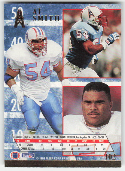 1994 Ultra #402 Al Smith Houston Oilers FB1-815