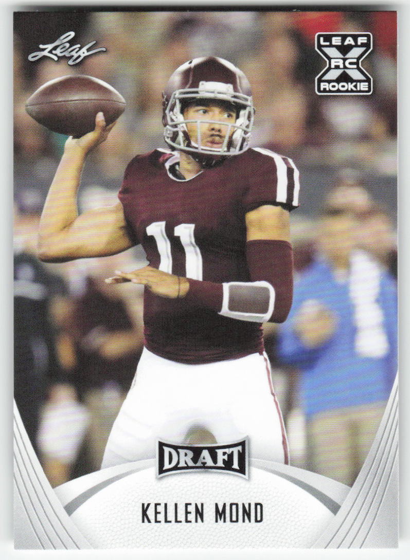 2021 Leaf Draft #08 Kellen Mond Texas A&M Aggies FB1-818