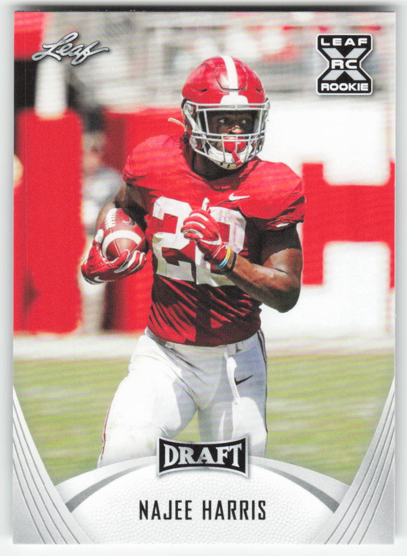 2021 Leaf Draft #13 Najee Harris Alabama Crimson Tide FB1-823