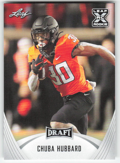 2021 Leaf Draft #16 Chuba Hubbard Oklahoma State Cowboys FB1-826