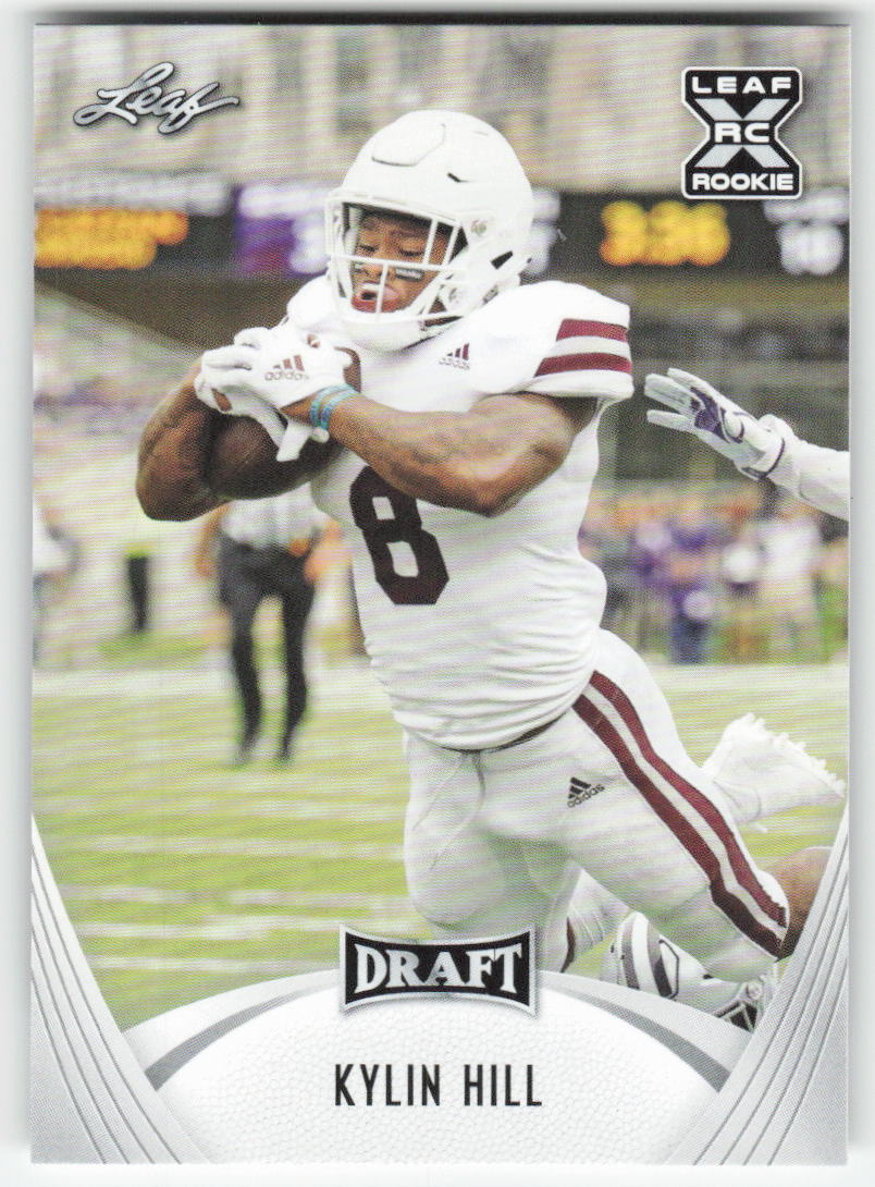 2021 Leaf Draft #17 Kylin Hill Mississippi State Bulldogs FB1-827