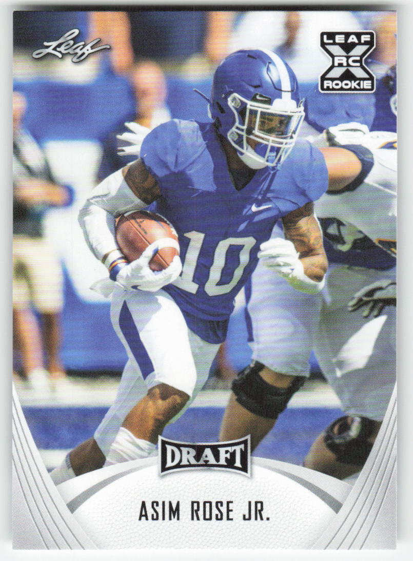 2021 Leaf Draft #18 Asim Rose Jr. Kentucky Wildcats FB1-828