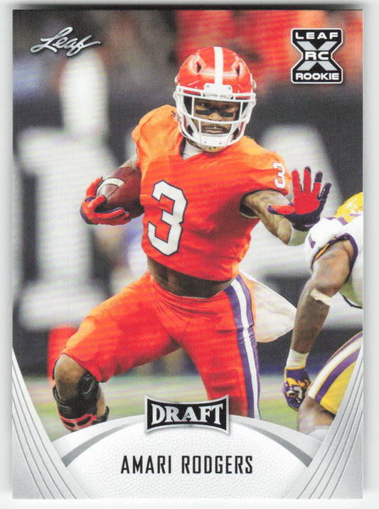 2021 Leaf Draft #32 Amari Rodgers Clemson Tigers FB1-839