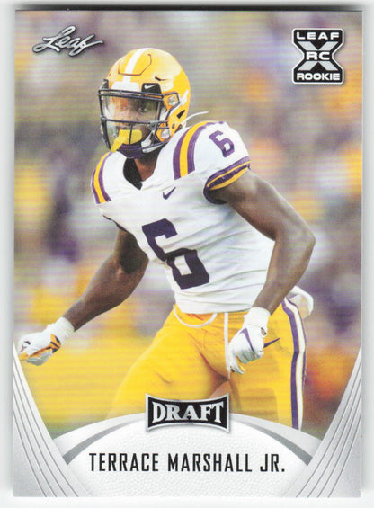 2021 Leaf Draft #34 Terrace Marshall Jr. LSU Tigers FB1-841