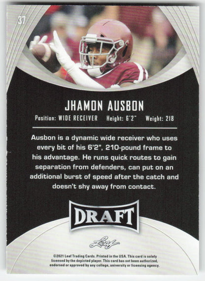 2021 Leaf Draft #37 Jhamon Ausbon Texas A&M Aggies FB1-844