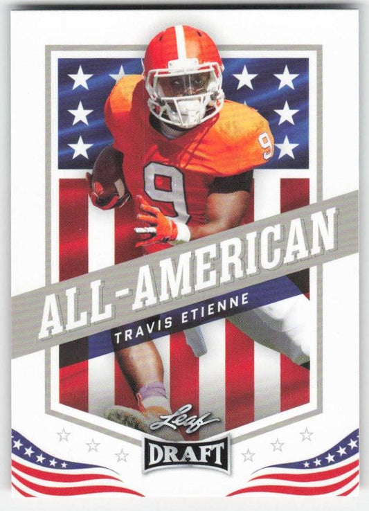 2021 Leaf Draft #44 Travis Etienne Clemson Tigers FB1-849