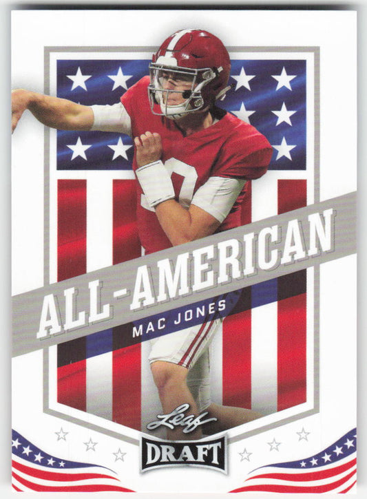 2021 Leaf Draft #46 Mac Jones Alabama Crimson Tide FB1-851