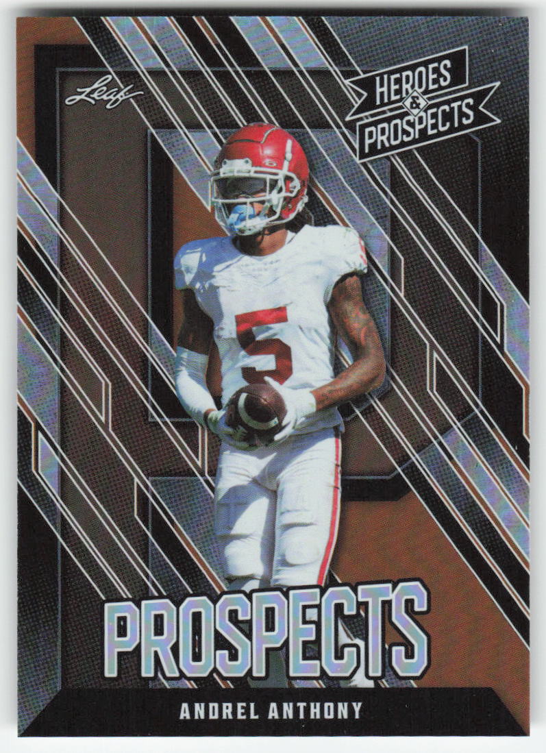 2024 Leaf Heroes & Prospects #9 Andrel Anthony Oklahoma Sooners FB1-855