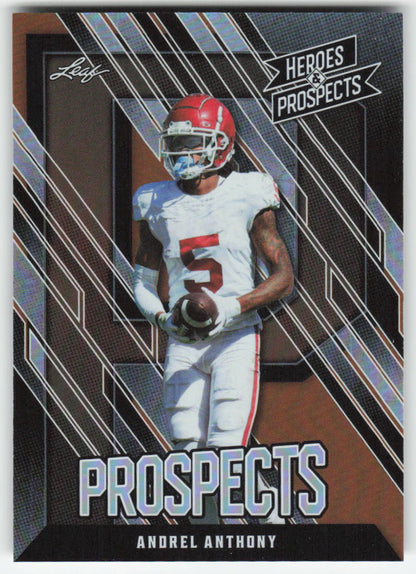 2024 Leaf Heroes & Prospects #9 Andrel Anthony Oklahoma Sooners FB1-855
