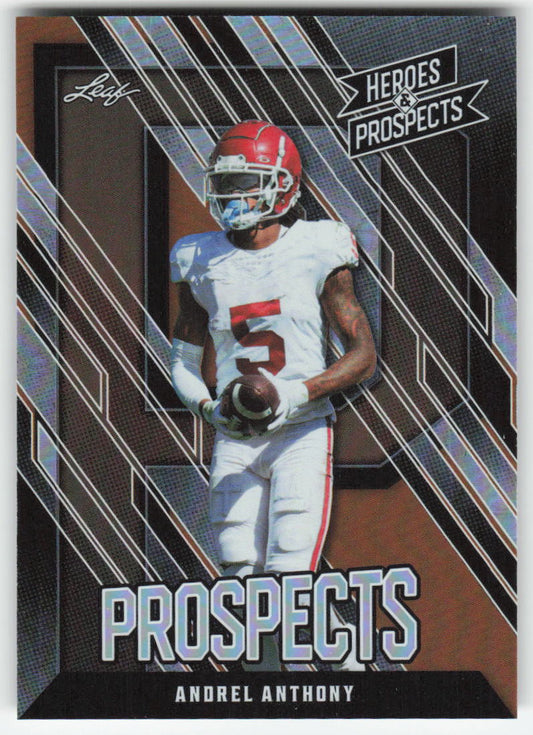 2024 Leaf Heroes & Prospects #9 Andrel Anthony Oklahoma Sooners FB1-855