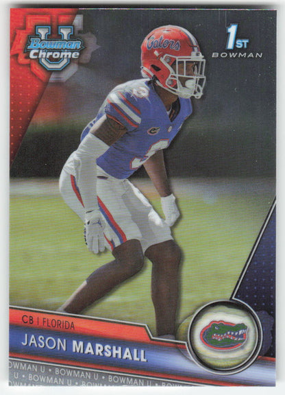 2023 Bowman University Chrome #18 Jason Marshall Florida Gators FB1-861
