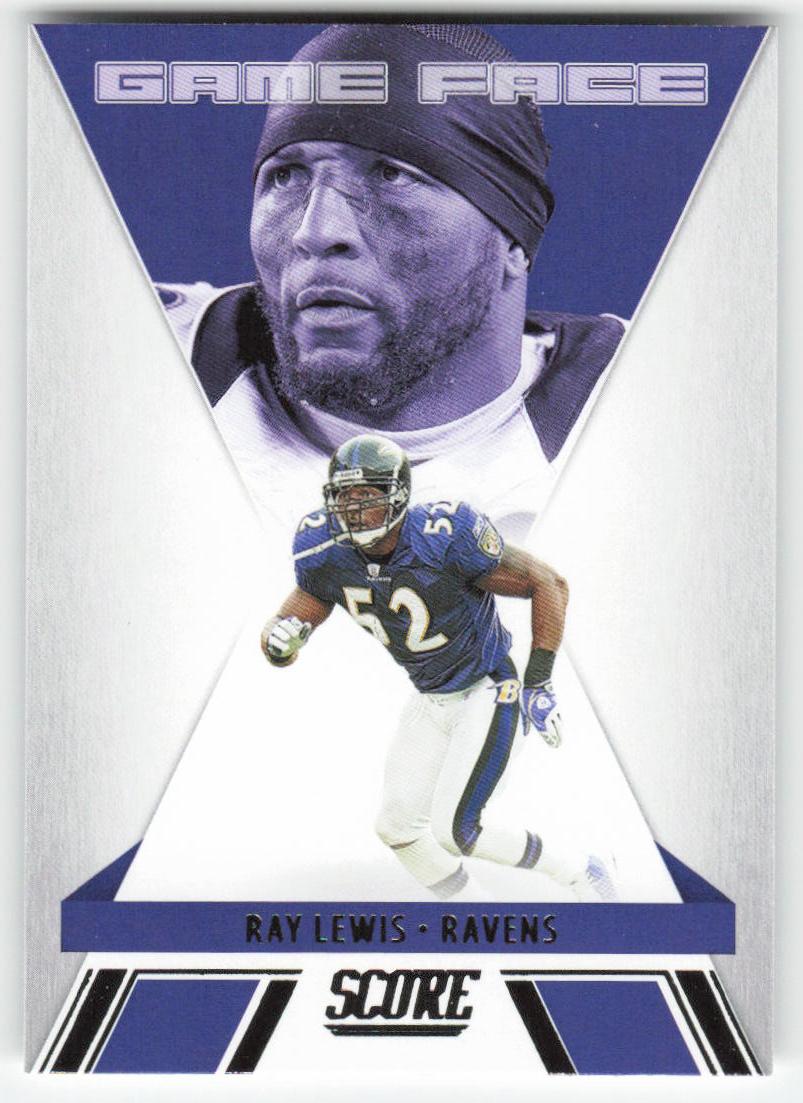 2021 Score #GF6 Ray Lewis Game Face Baltimore Ravens FB1-871