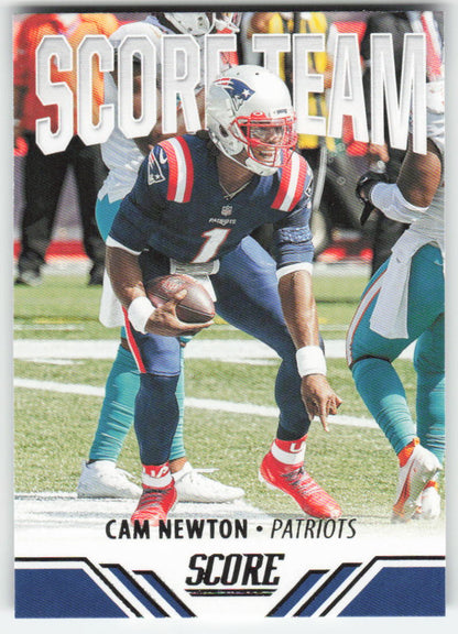 2021 Score #ST24 Cam Newton Score Team New England Patriots FB1-879