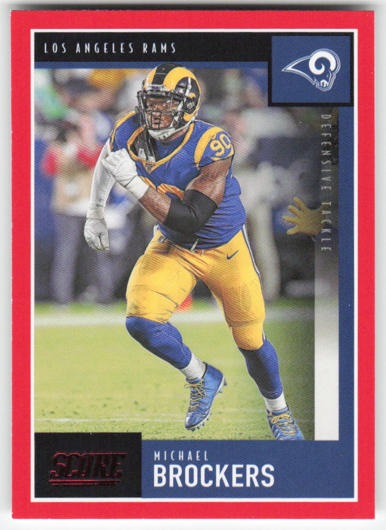 2020 Score #305 Michael Brockers Red Los Angeles Rams FB1-886
